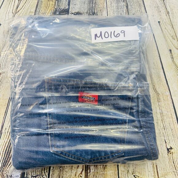 Dickies Jeans Men’s 38x34 Blue Denim Straight Regular Worker Pants‎ Dark Wash - Picture 10 of 10